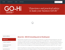 Tablet Screenshot of gohi.co.za
